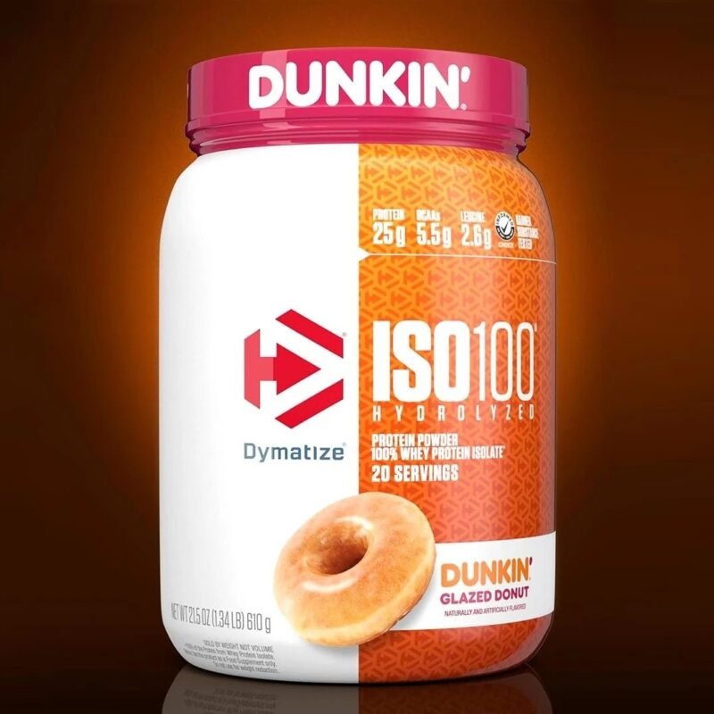 Dymatize®️ ISO100 Hydrolyzed - Dunkin Glazed Donut - Image 4