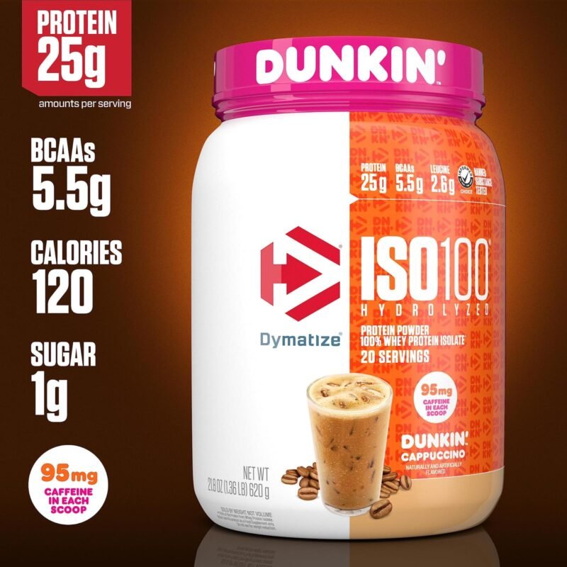 Dymatize®️ ISO100 Hydrolyzed - Dunkin Cappuccino