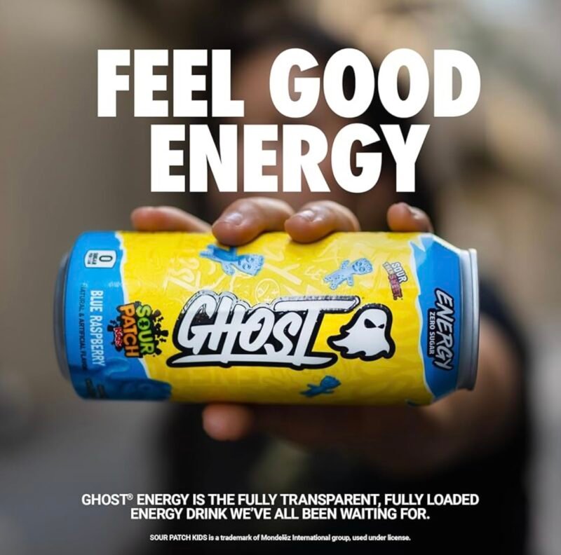 GHOST ® Bebida energética - Sour Patch Kids Blue Raspberry - Image 4