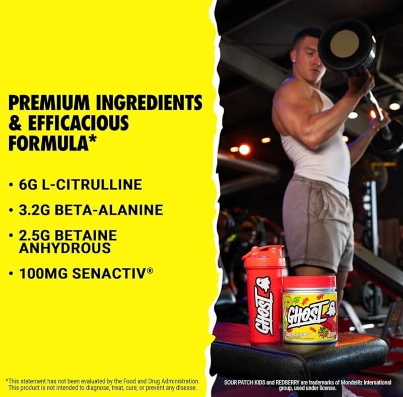 GHOST® LEGEND® V4 Pre-Workout - Sour Patch Kids Redberry® - Image 4