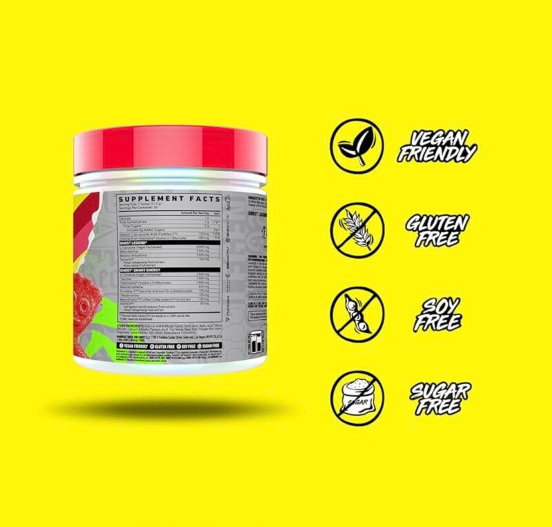 GHOST® LEGEND® V4 Pre-Workout - Sour Patch Kids Redberry® - Image 3