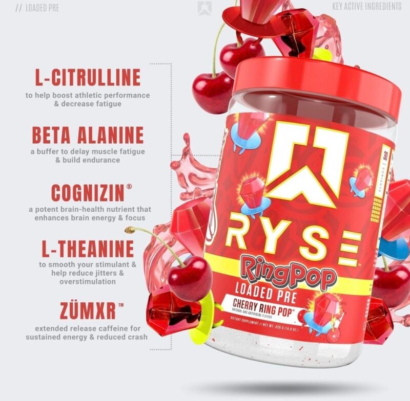 RYSE Loaded Pre - Cherry Ring Pop® - Image 2