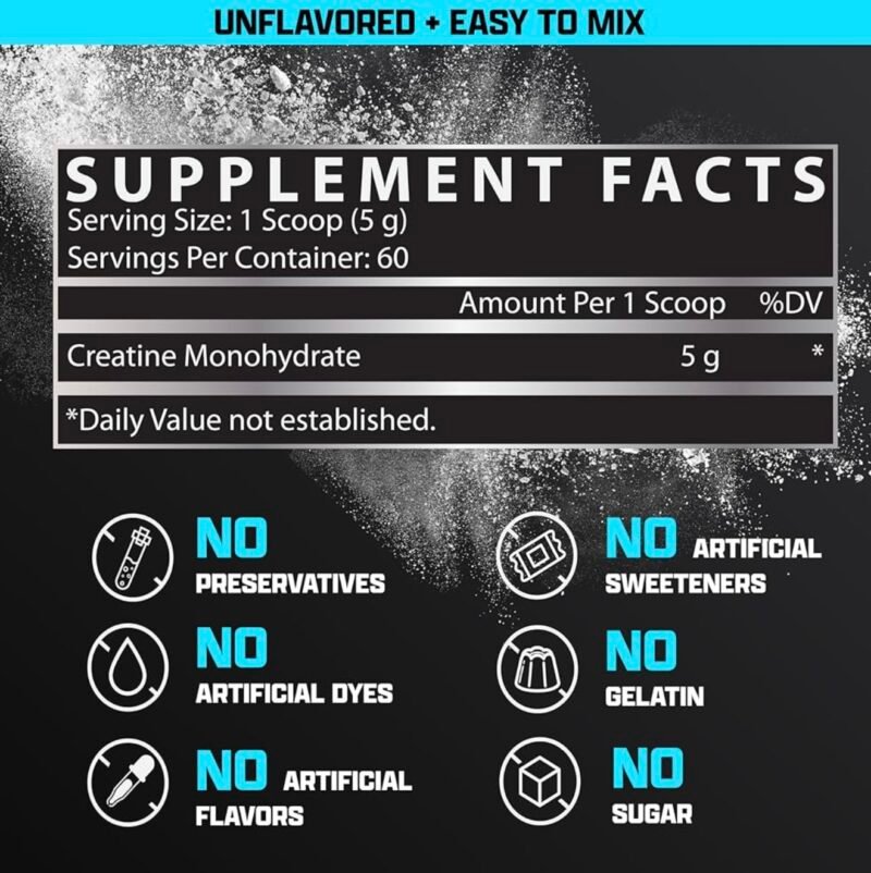 Nutrex Research Creatine Monohydrate Powder - Image 2