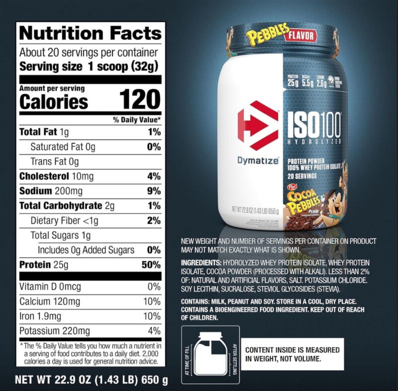 Dymatize® ISO100 Hydrolyzed - Cocoa Pebbles - Image 2