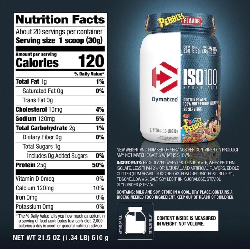 Dymatize® ISO100 Hydrolyzed - Fruity Pebbles - Image 2